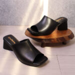 صندل پاشنه بلند زنانه نیکتا مدل 5-746 چرم کد 1461 - Image 9