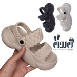 صندل لژدار رکابی زنانه برند پاپا مدل بافتی کد 1650