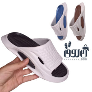دمپایی مردانه پایون مدل سپنتا کد 1559 طوسی روشن